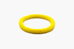 Yellow Glass Beads Roll On Bracelets