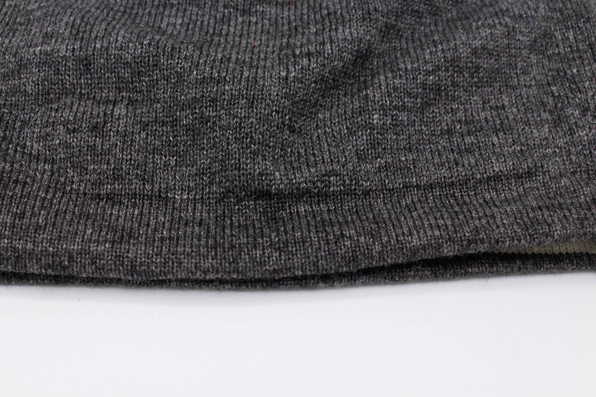 Double Sided Dark Gray And White Unisex 100% Cashmere Cap