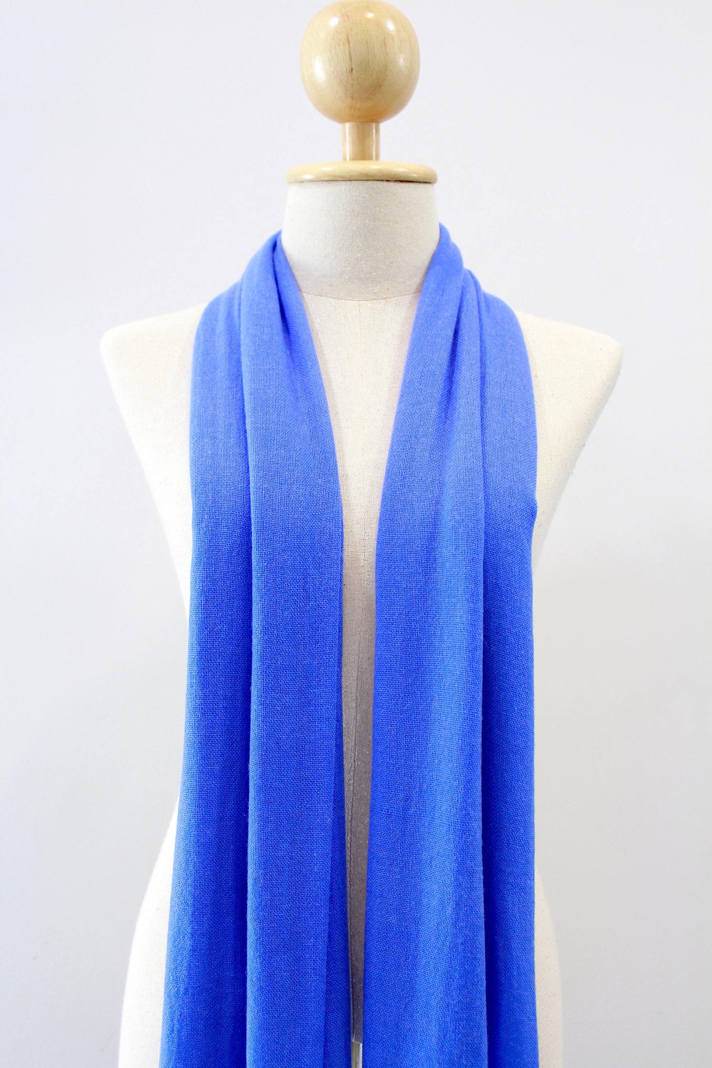 100% Cashmere Cornflower Blue Pashmina Shawl/Scarf