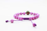Rose Quartz & Tibetan Bead Bracelet