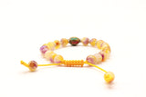 Tibetan & Yellow Jade Stone Beads Bracelet
