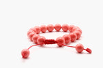 Pink Coral Stone Beads Bracelet