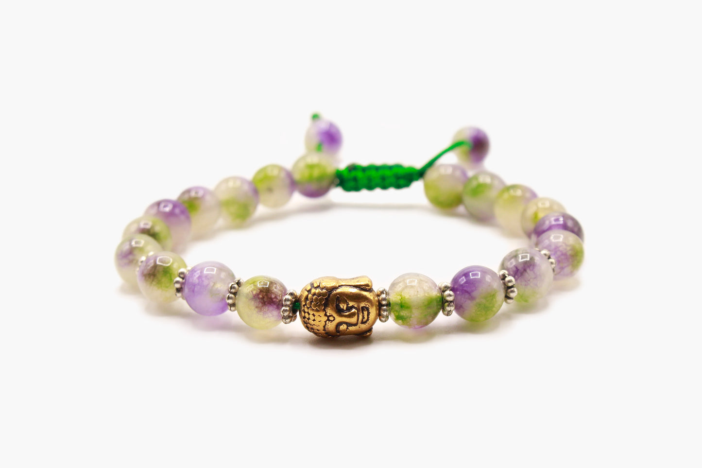 Jade Stone Buddha Face Bracelet