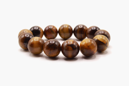 Tiger Eye Stone 16 mm Beads Bracelet