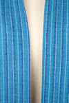 100% Cashmere Stripes of Blue Pashmina Muffler