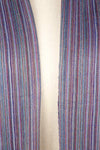 Multicolored Stripes Blueish Sheep Wool Muffler